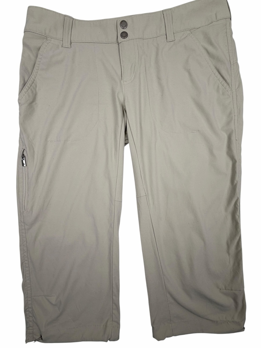Columbia Omni-Shield Hiking Capri Pants Women’s Size 8 Beige Outdoor